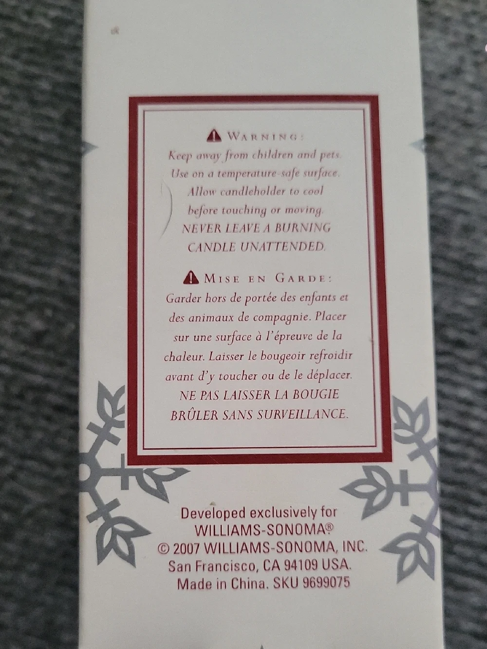 Williams Sonoma Crystal Santa Candle Holders Set Of 4